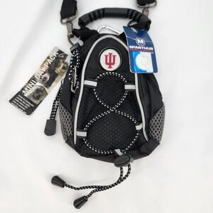 NEW McArthur Black Mini Day Pack Crossbody Belt Bag Indiana University Hoosiers